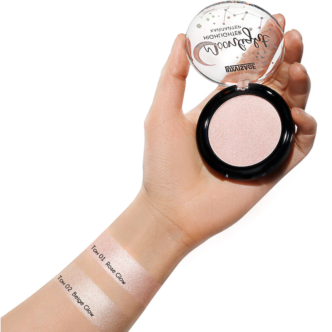 Хайлайтер для лица Moonlight Luxvisage 22г тон 01 Rose Glow - фото №9