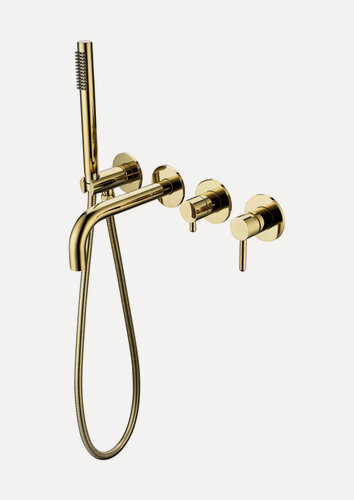 Изображение товара Смеситель для ванны с ручным душем Grocenberg GB5070GO Золото