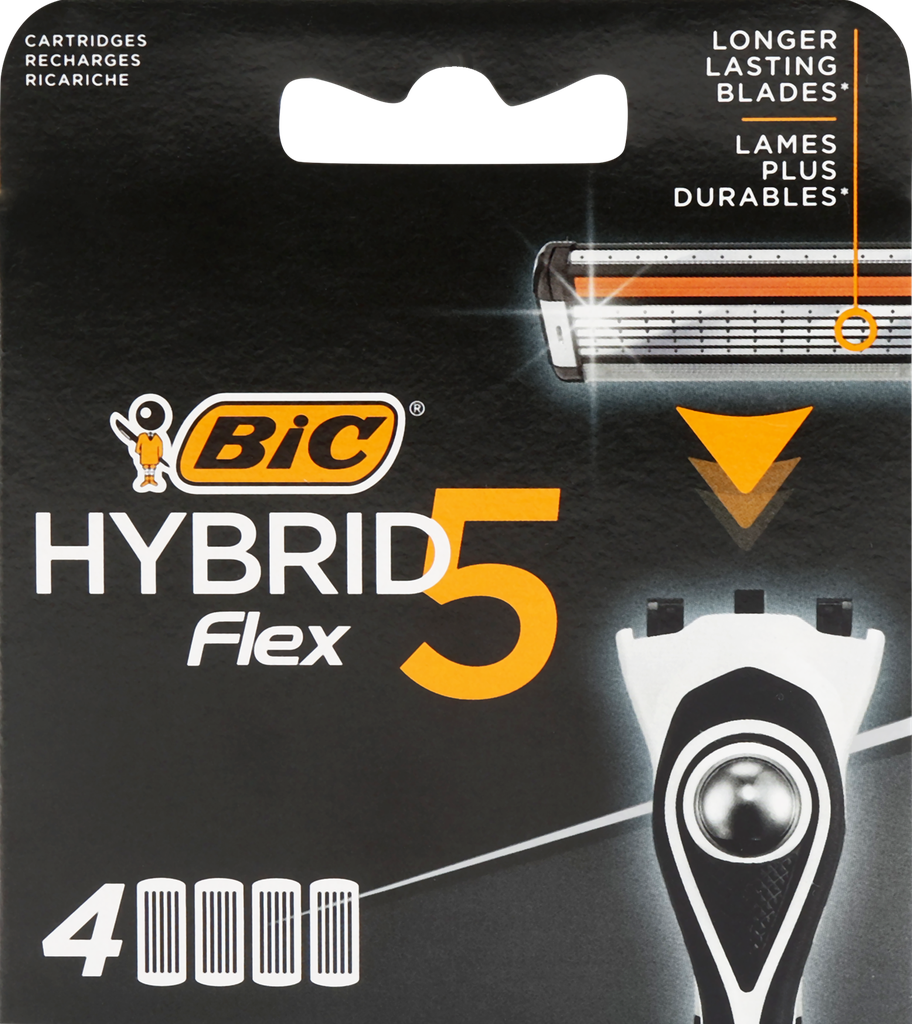 Картриджи для бритвы BIC Flex 5 Hybrid, 4шт