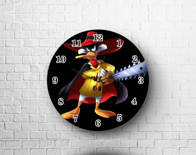 Часы настенные Mewni-Shop круглые 20 см Черный плащ МП - 0004