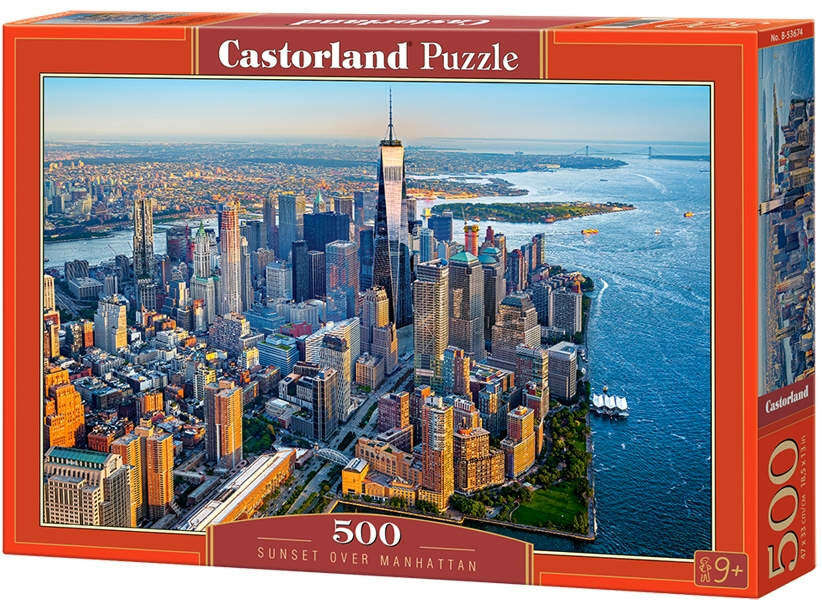 Пазлы Закат над Манхэттеном, 500 деталей Castor Land