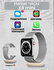 Смарт часы 41 мм X9 mini женские, детские серые / smart watch 9 с...