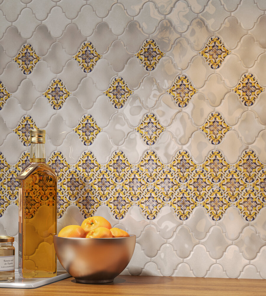фото Декор настенный Kerama Marazzi Majolica Pattern 6.5x6.5 см разноцветный