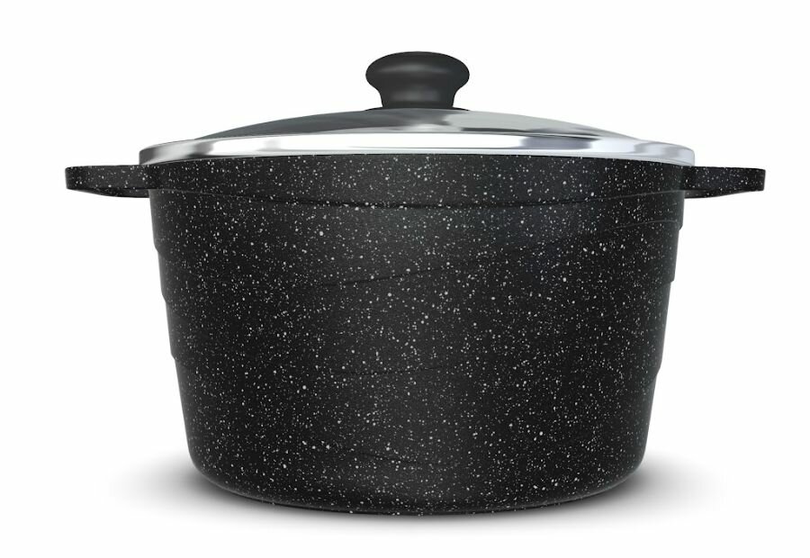 Кастрюля 5 л Нева Neva Granite NG6650, алюминий