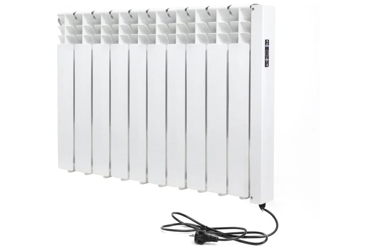 Normand Радиатор отопления электрический энергоэффективный 10 с электронным терморегулятором белый 344-152