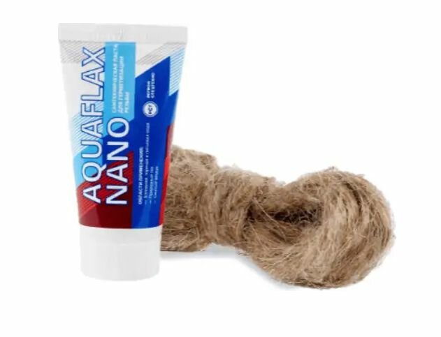 Набор сантехническая паста AquaflaxNano 30гр. тюбик +15гр. лен