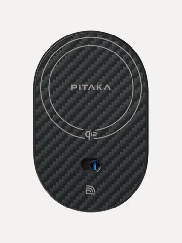 Изображение товара Автомобильный держатель Pitaka MagEZ Car Mount Pro, для телефона, черный, с беспроводной зарядкой