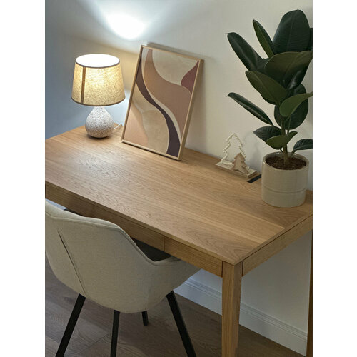 Стол письменный 120х60 с ящиком из дуба, IMIR PRO, кабель-менеджмент