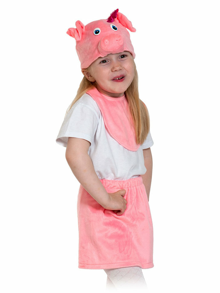 Костюм Карнавалофф "Поросюшка лайт", для девочек, полиэстер, розовый, размер 92-116