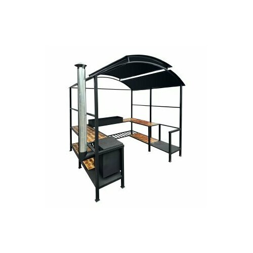 Мангал-беседка Веранда с местом под тандыр 230 х 215 х 215 см