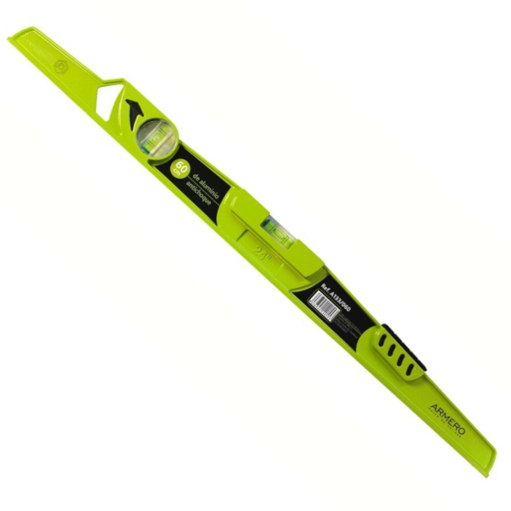 Уровень ARMERO алюминиевый противоударный 600мм A133/060 — фото 1