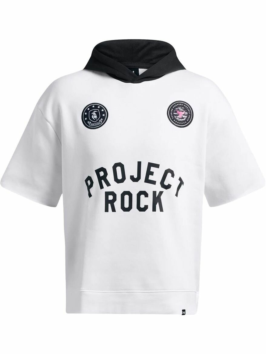 Худи спортивное Under Armour PJT RCK ICON FLC SS HDY BOH, размер L, , белый, — фото 1