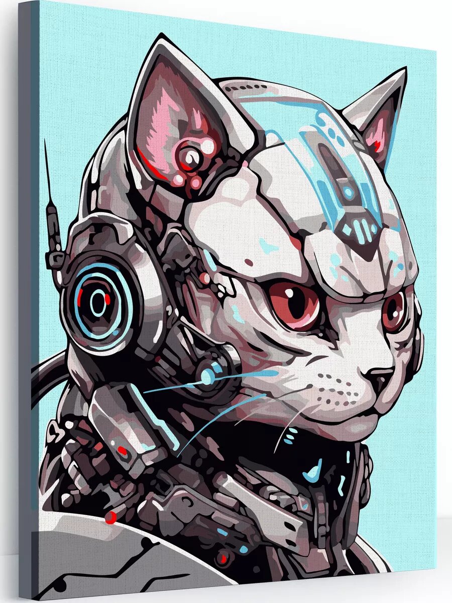 Картина по номерам на холсте с подрамником 40х50 см Киберкот