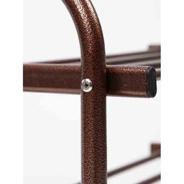 Многоуровневая обувная полка на 4 яруса — компактная и прочная система хранения обуви, экономит место. — фото 1