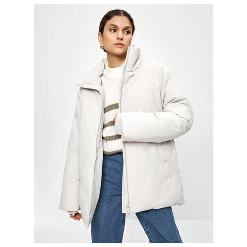 Куртка  Zarina демисезонная, средней длины, однобортная, размер S (RU 44), белый