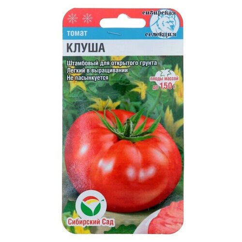 Семена Томат Клуша, среднеранний, 20 шт. (4 шт) семена томат клуша 4 упаковки 2 подарка
