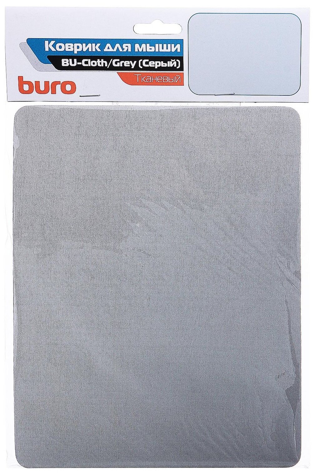 Коврик для мыши Buro BU-CLOTH серый 230x180x3мм