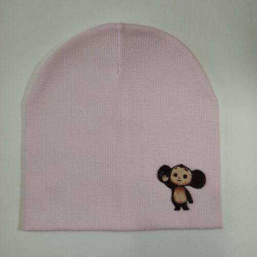 фото Шапка бини , размер 50, розовый россия