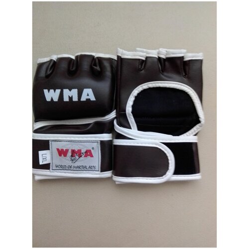 Перчатки для рукопашного боя: Перчатки для смешенных единоборств, коричневые, иск. кожа, размер L/XL, UFC-15DX (Размер: L. XL)