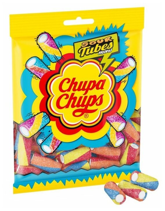 Мармелад Chupa Chups Трубочки мини жевательный 150 г - фотография № 4