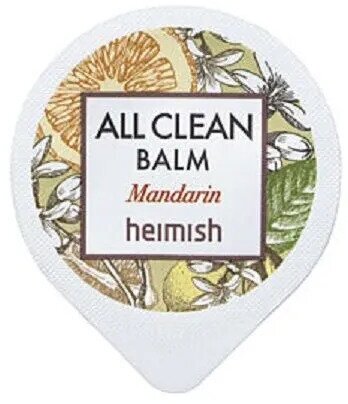 Heimish Бальзам гидрофильный для очищения кожи с мандарином - All clean balm mandarin, 5мл
