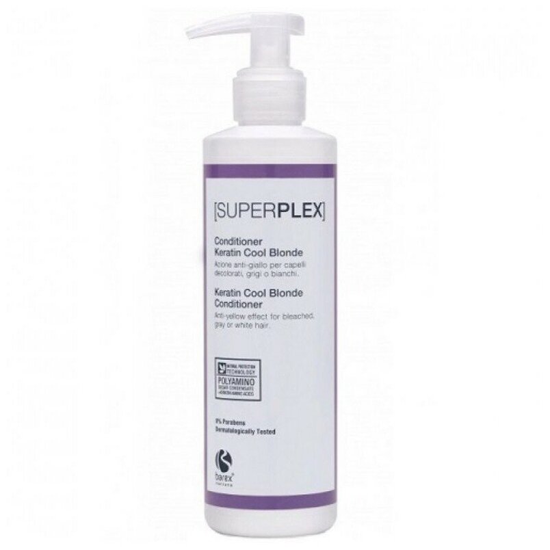 Кондиционер для придания холодного оттенка Keratin Cool Blonde Conditioner, 200 мл Barex - фото №2
