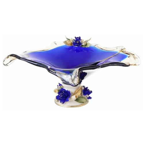 Фруктовница White Cristal 27 см синий 47106