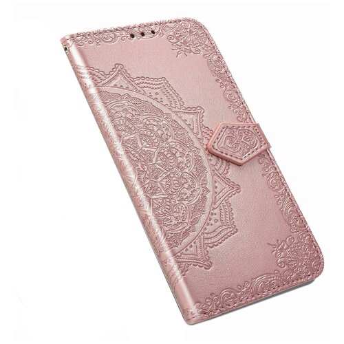 фото Чехол-книжка mypads для iphone 12 pro max розовый с красивыми загадочными узорами женский детский прикольный необычный