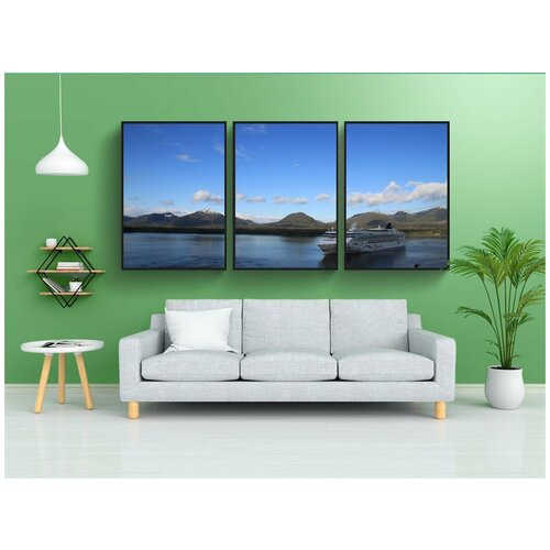 фото Набор модулных постеров для интерьера "аляска, кетчикан, круиз" 60x90 см. в тубусе, без рамки lotsprints