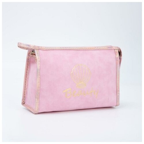 фото Косметичка-сумочка, отдел на молнии, с ручкой, цвет розовый mikimarket