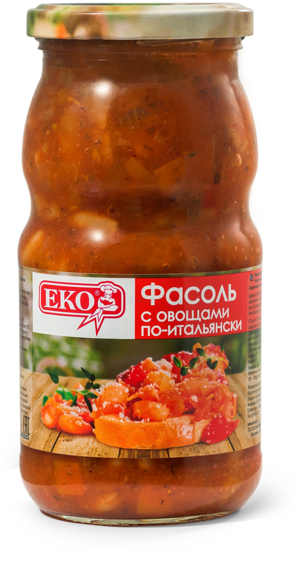 Фасоль "ЕКО" с овощами по-итальянски 510г/12 ст/б - фотография № 6