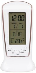 LADECOR CHRONO Будильник электронный с подсветкой, датой и температурой, ABS, 12,6х5,8х5,5см