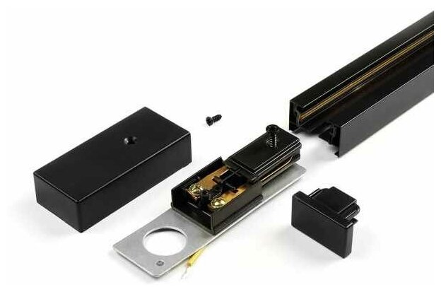 Трековый шинопровод накладной однофазный Jazzway PTR 1M-BL 1 м цвет черный - фото №9