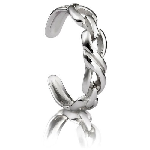 Кольцо JEDA, серебро, 925 проба, родирование, размер 13.5, золотой