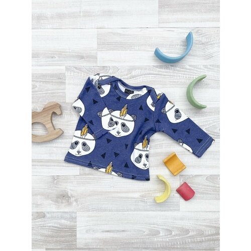 фото Футболка mjolk, размер 68, черный, синий