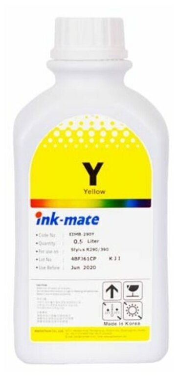 Чернила ink-mate EIM-801Y для EPSON (T6734/T6644) L100/L120/L200/L800/L850 (500мл yellow Dye)