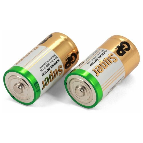 Батарейки щелочные GP LR14 (C) Super Alkaline, 1.5V (2 штуки) батарея gp extra alkaline c lr14 2 шт 14axnew 2cr2