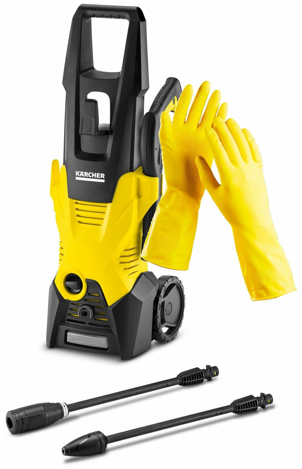 Мойка высокого давления Karcher K 3 + латексные хозяйственные перчатки