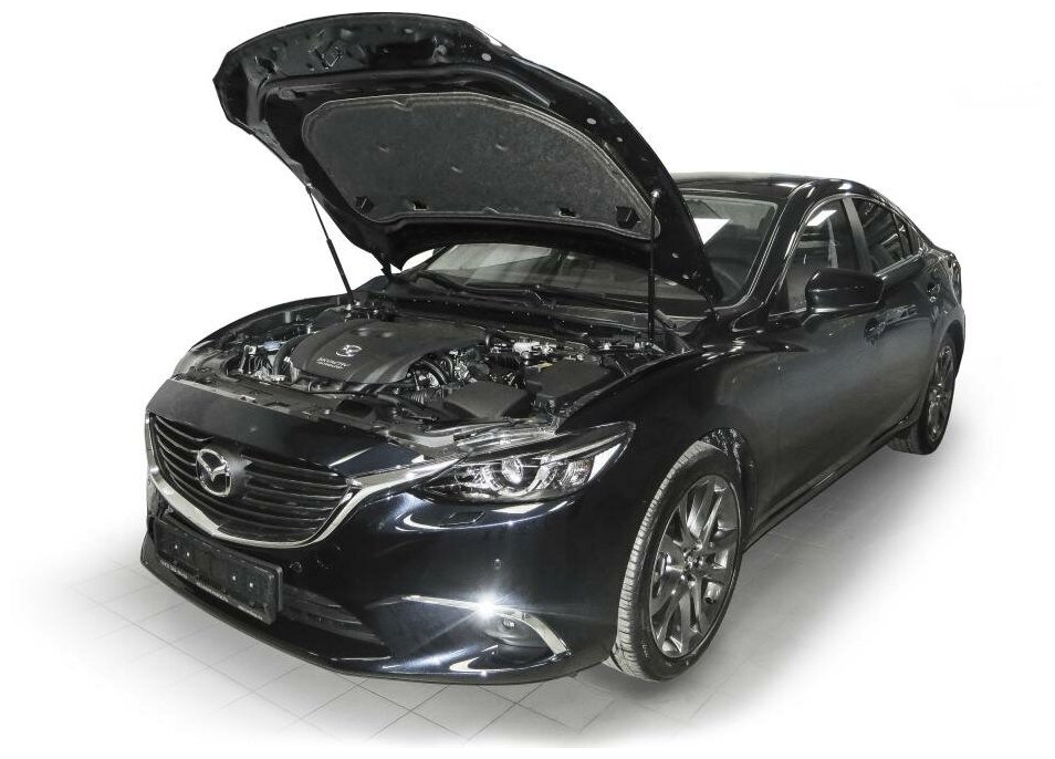 Для Mazda 3 BM 2013-2018 / Mazda 6 GJ 2012- Газовые упоры (амортизаторы) капота АвтоУпор (UMA6012)