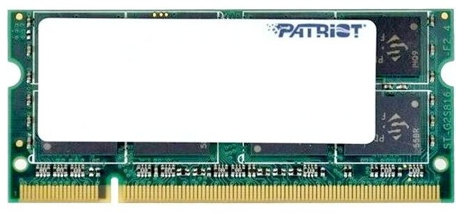 Оперативная память Patriot Memory SO-DIMM DDR4 8Gb 2400MHz pc-19200 PSD48G240081S