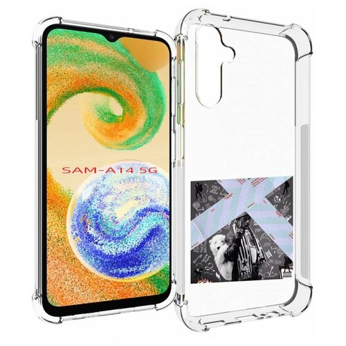 Чехол MyPads Lil Uzi Vert - Luv Is Rage 2 для Samsung Galaxy A14 4G/ 5G задняя-панель-накладка-бампер