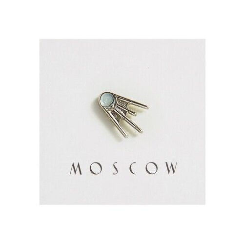 Значок Heart Of Moscow, серебряный