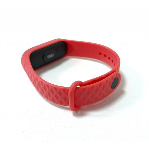 Силиконовый браслет для Xiaomi Mi Band 4 / 3 ребристый Красный
