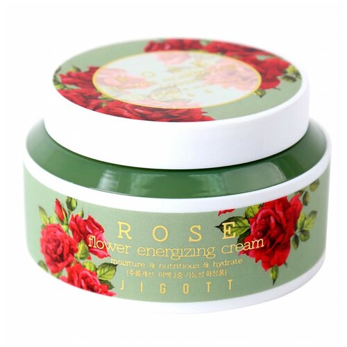 JIGOTT Крем для лица Jigott с экстрактом розы Rose Flower Energizing Cream, 100 мл