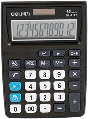 Калькулятор настольный Deli E1122/GREY серый 12-разр