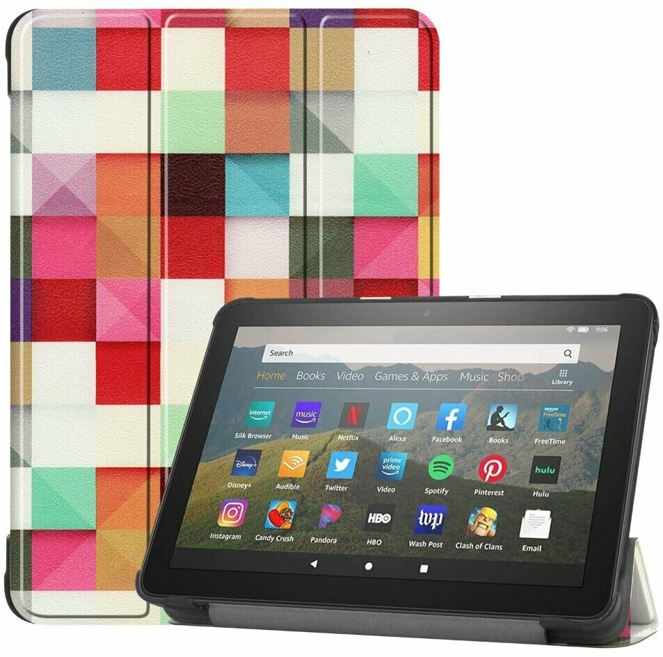 Чехол Smart Case для Amazon Kindle Fire HD 8 / 8 Plus (2020) 8 дюймов (Colorful Squares)