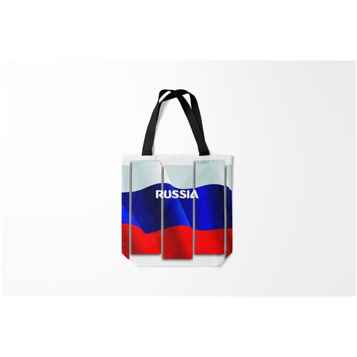 фото Сумка-шоппер / 40х40 см / патриотичные / патриотизм россия. burnettie