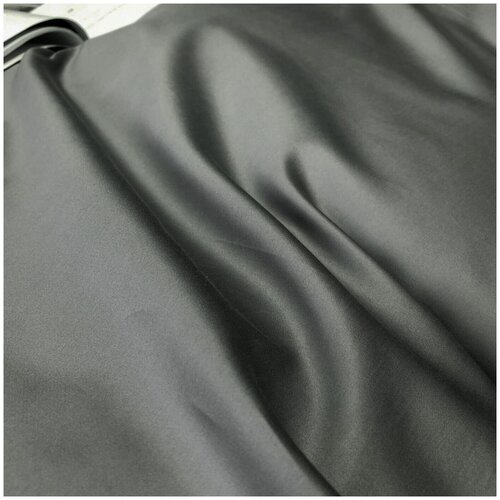 фото Ткань для постельного белья черное олово, мако-сатин, ширина 250 см, длина отреза 8 метра, 100% египетский хлопок soft box