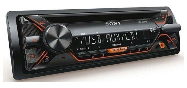 Автомагнитола SONY CDX-G1201U USB MP3 CD FM 1DIN 4x55Вт черный