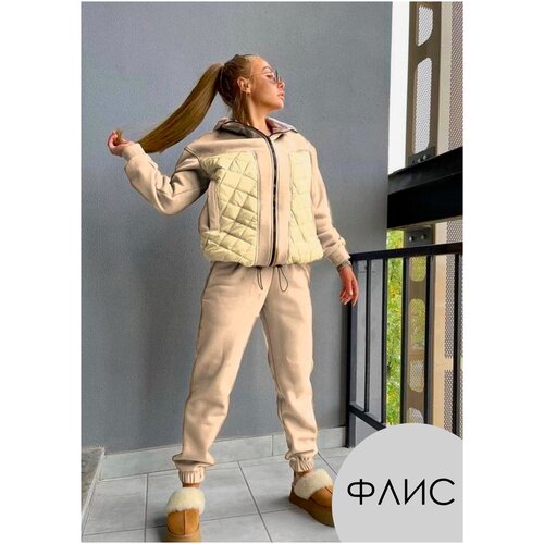 фото Спортивный костюм женский теплый, с курткой nuoli